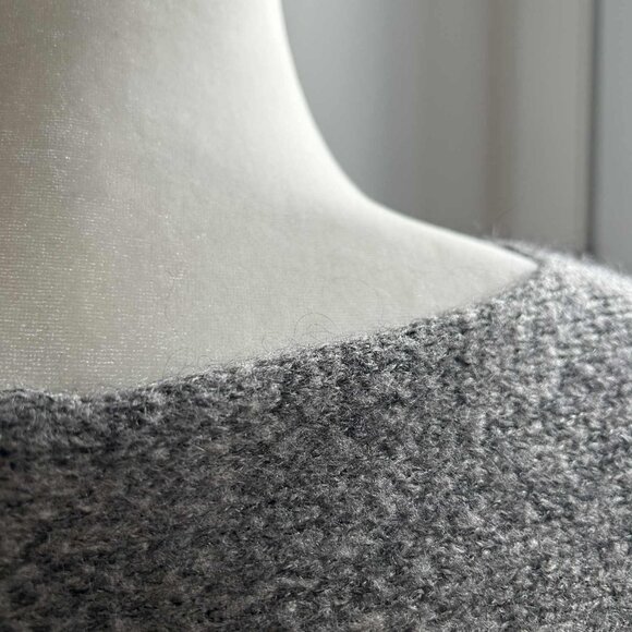 Rebelqueen by Liu Jo Dark Heather Grey Mohair-Blend Dolman Heart Sweater – EU M - Picture 11 of 12